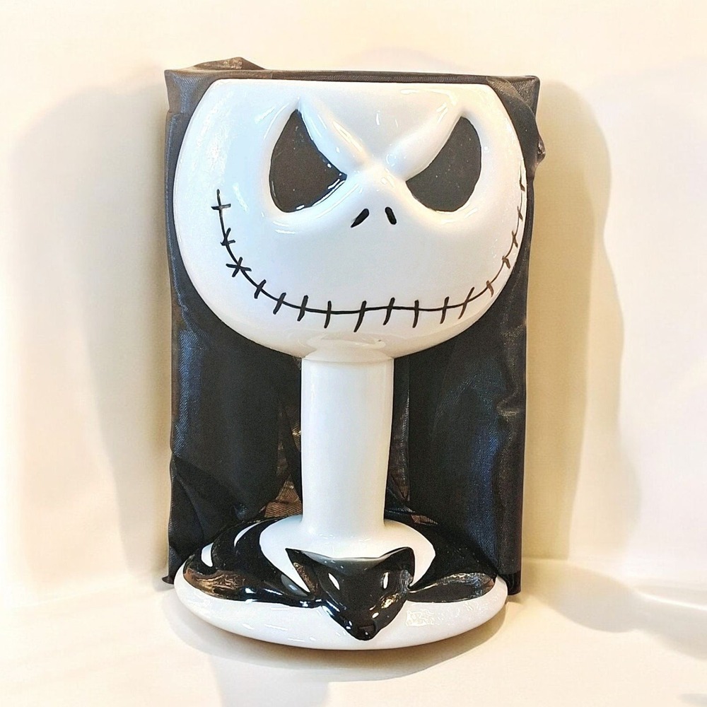 Monogram Disney Jack Skellington Ceramic Goblet 21461 Halloween Boxed Skull Cup